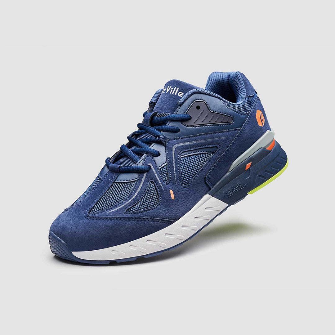 FitVille Rebound Core Wide Toe Box Sneakers - Majolica Blue for Foot Pain Relief and Comfort