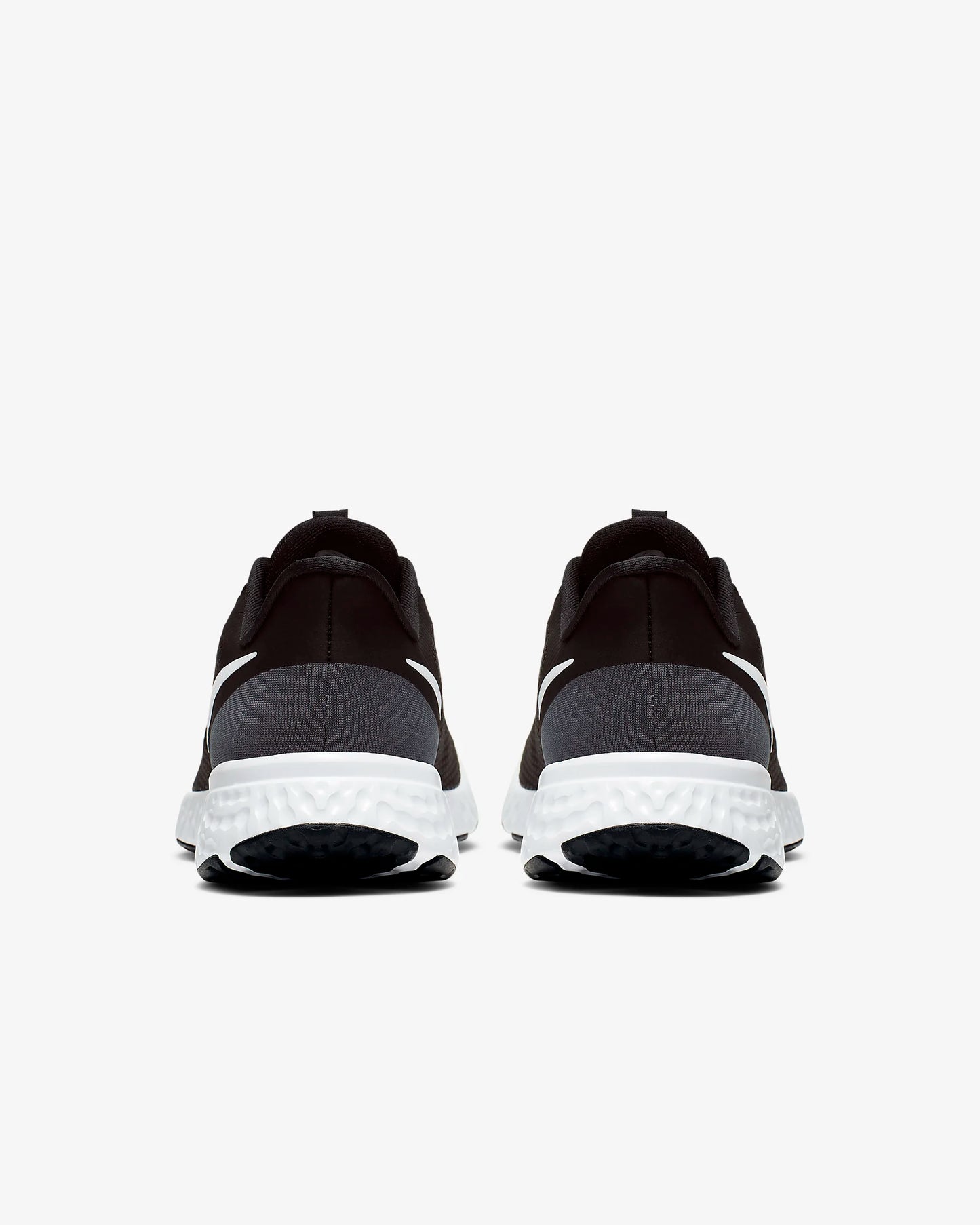 Nike Revolution 5 Women's Running Shoes in Black/Anthracite/White, featuring lightweight foam cushioning and breathable knit material.