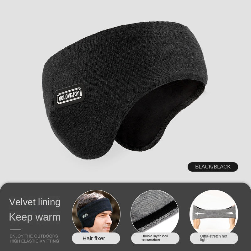 Winter riding warm earmuffs Double layer fleece earmuffs windproof outdoor sports earmuffs earmuffs for men and women
