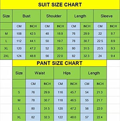 Men's Round Collar Suit 2 Piece Short Sports Set Short Shirt+ Pants Tracksuit Gym Suits