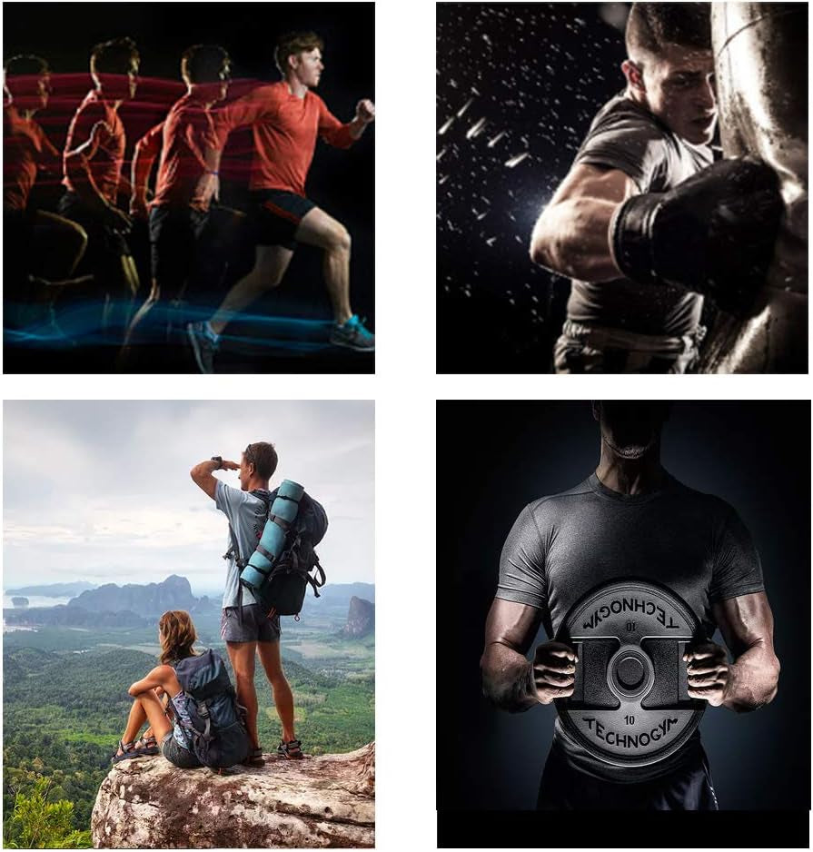 Men'S 3 Pack Workout Shirts Dry Fit Moisture Wicking Short Sleeve Mesh Athletic T-Shirts