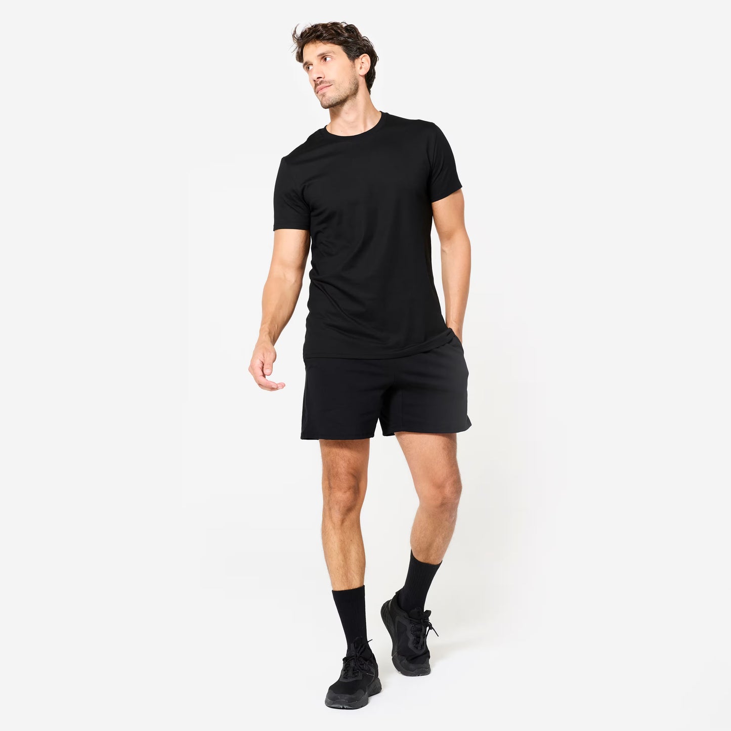 5-Pack Roly CA6424 - Black Cotton Tubular Short-Sleeve T-Shirts – Soft and Breathable Fabric for Everyday Wear.