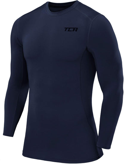 Men'S Pro Performance Long Sleeve Running Compression Base Layer Top - Mock Neck
