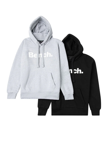 Bailey Logo Hoodie - 2 pack by Bench featuring bold logo design