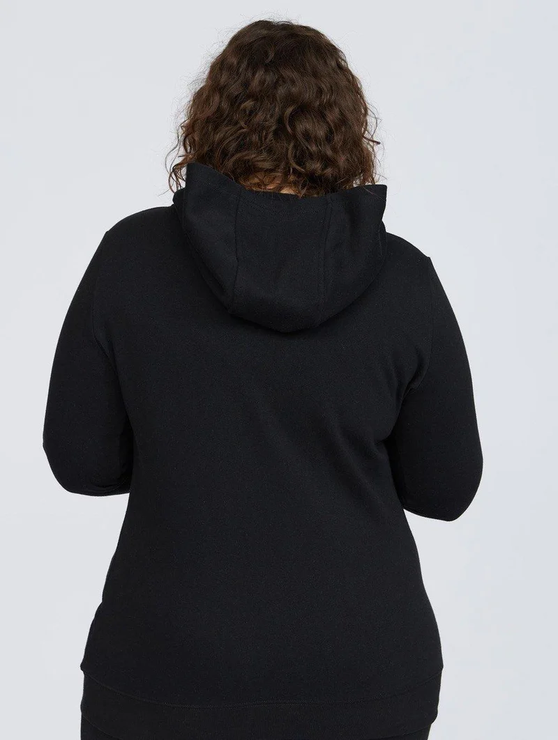 Bench Necessary Logo Hoodie – Rib-knit Cuffs and Hem, Back View
