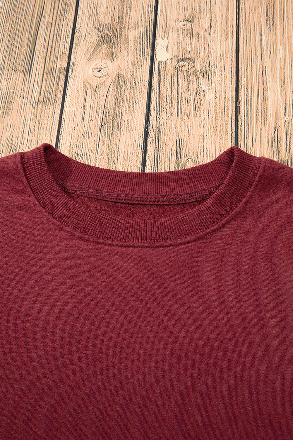 neck of sweatshirt