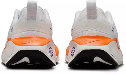 Nike, Running Shoes, Men's Shoes, Athletic Footwear, Sports Shoes, Lightweight Running, Cushioned Shoes, Marathon Training, ReactX Foam, Breathable Sneakers. Back view. White Color.