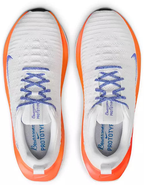 Nike, Running Shoes, Men's Shoes, Athletic Footwear, Sports Shoes, Lightweight Running, Cushioned Shoes, Marathon Training, ReactX Foam, Breathable Sneakers Top View - White Color.