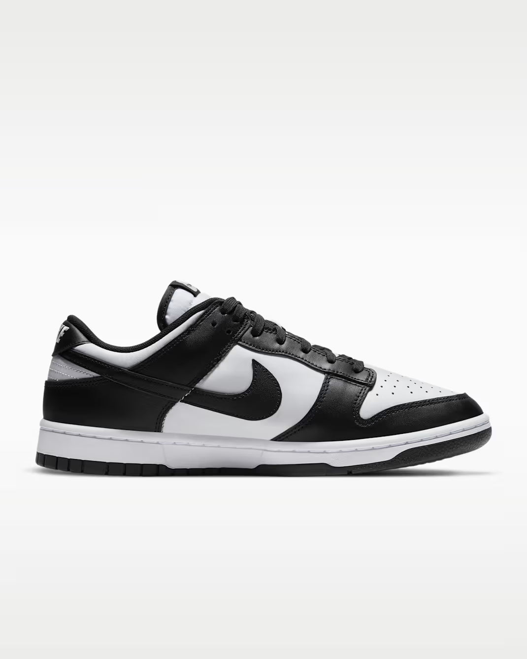 Nike Dunk Low Retro White Black side view sneaker
