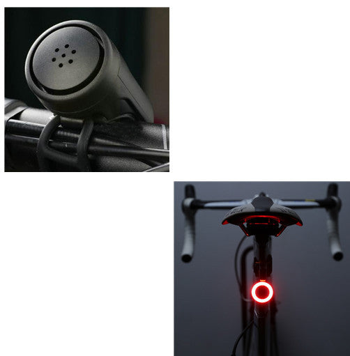 USB fast-charging port on rechargeable bicycle taillight with polymer lithium battery