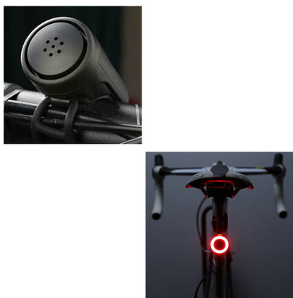 USB fast-charging port on rechargeable bicycle taillight with polymer lithium battery