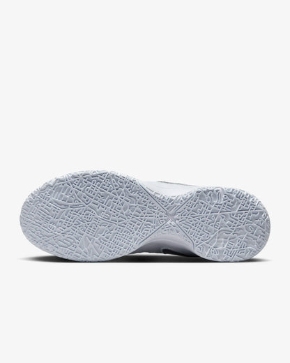 Side profile of LeBron NXXT Gen shoes with multidirectional traction inspired by Akron map