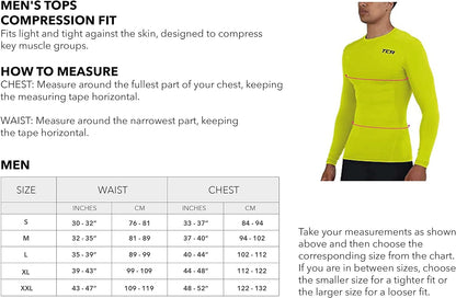 Men'S Pro Performance Long Sleeve Running Compression Base Layer Top - Mock Neck
