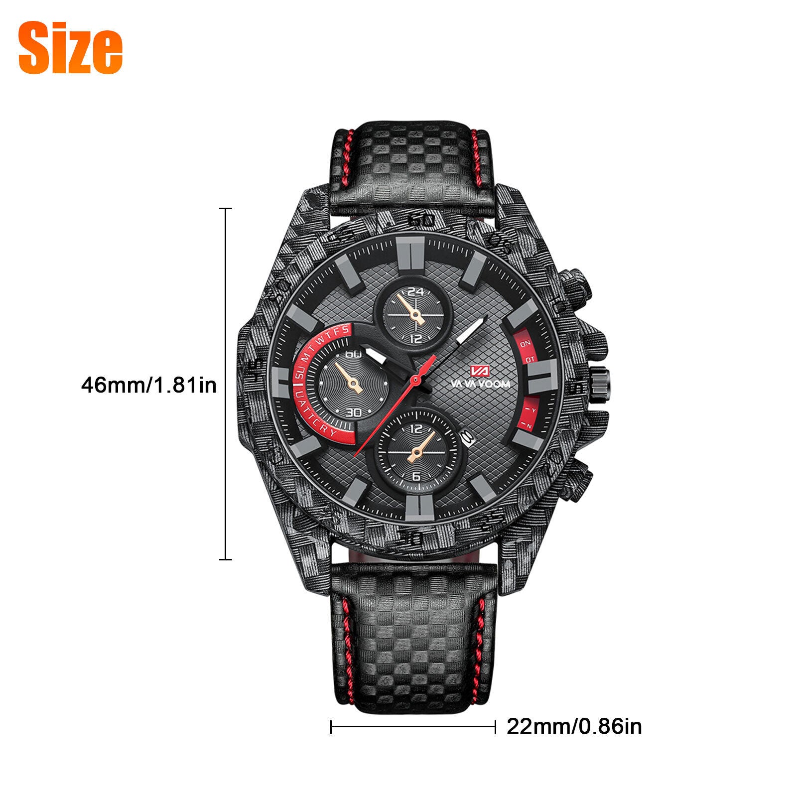 Fashion Waterproof Men'S Quartz Watch Leather Braided Business Bracelet Classic