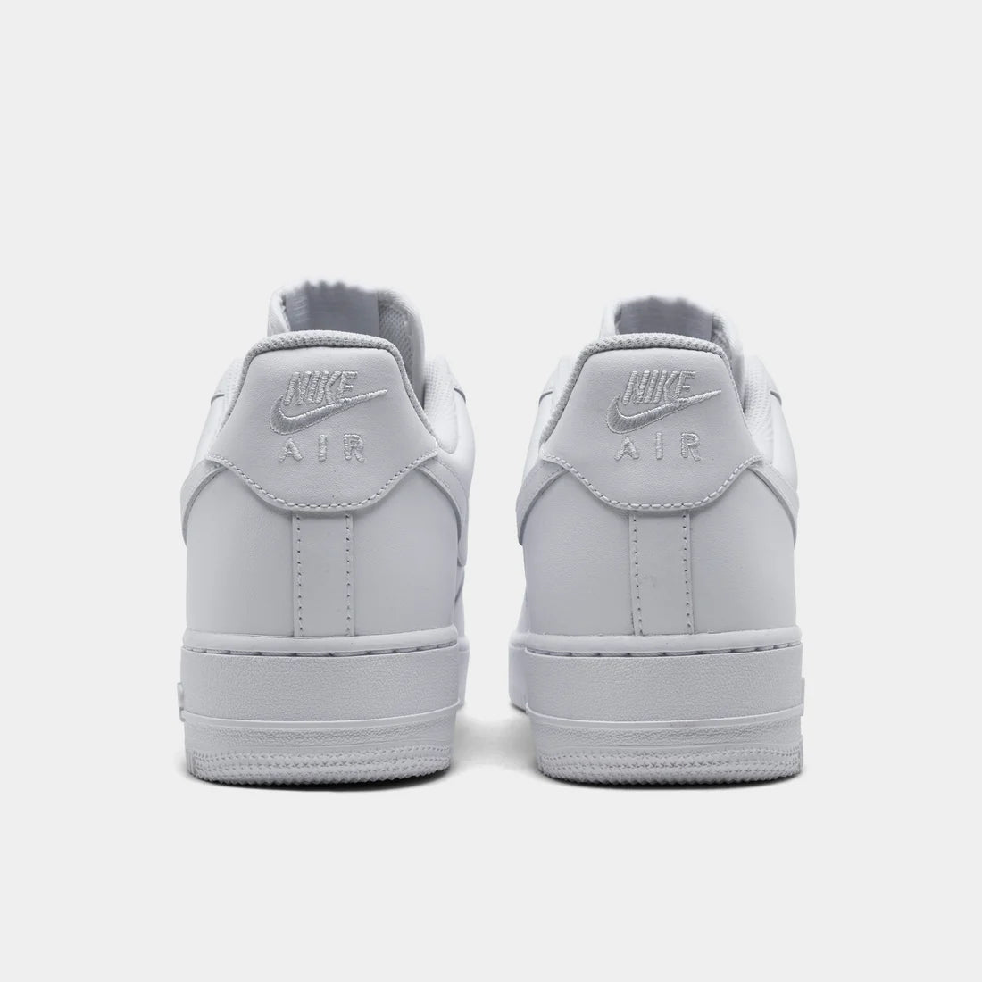 Nike Air Force 1 '07 white leather sneakers for men - back