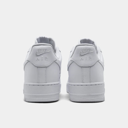 Nike Air Force 1 '07 white leather sneakers for men - back
