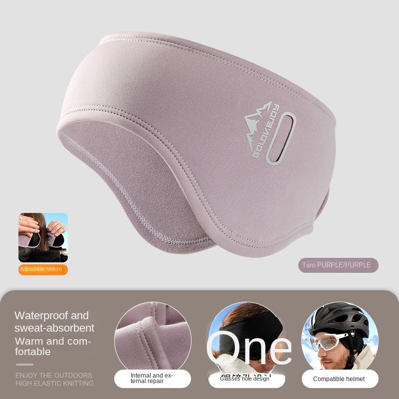 Winter riding warm earmuffs Double layer fleece earmuffs windproof outdoor sports earmuffs earmuffs for men and women