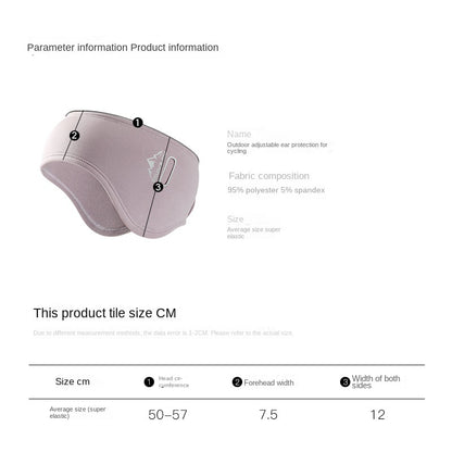 Winter riding warm earmuffs Double layer fleece earmuffs windproof outdoor sports earmuffs earmuffs for men and women