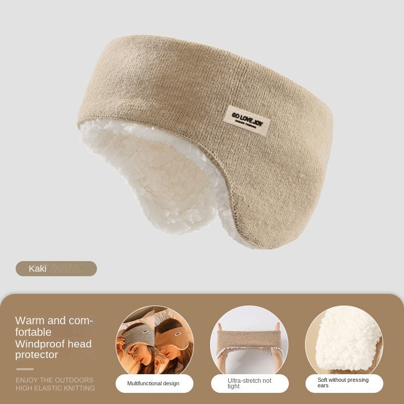 Winter riding warm earmuffs Double layer fleece earmuffs windproof outdoor sports earmuffs earmuffs for men and women