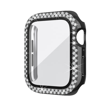 Apple watch Screen Protector; Bling Case For Apple Watch SE Series 8/7/6/5/4 With Hard PC Tempered Glass Rhinestone Protection; Full Face Case Accessories For; iWatch Girls & Women